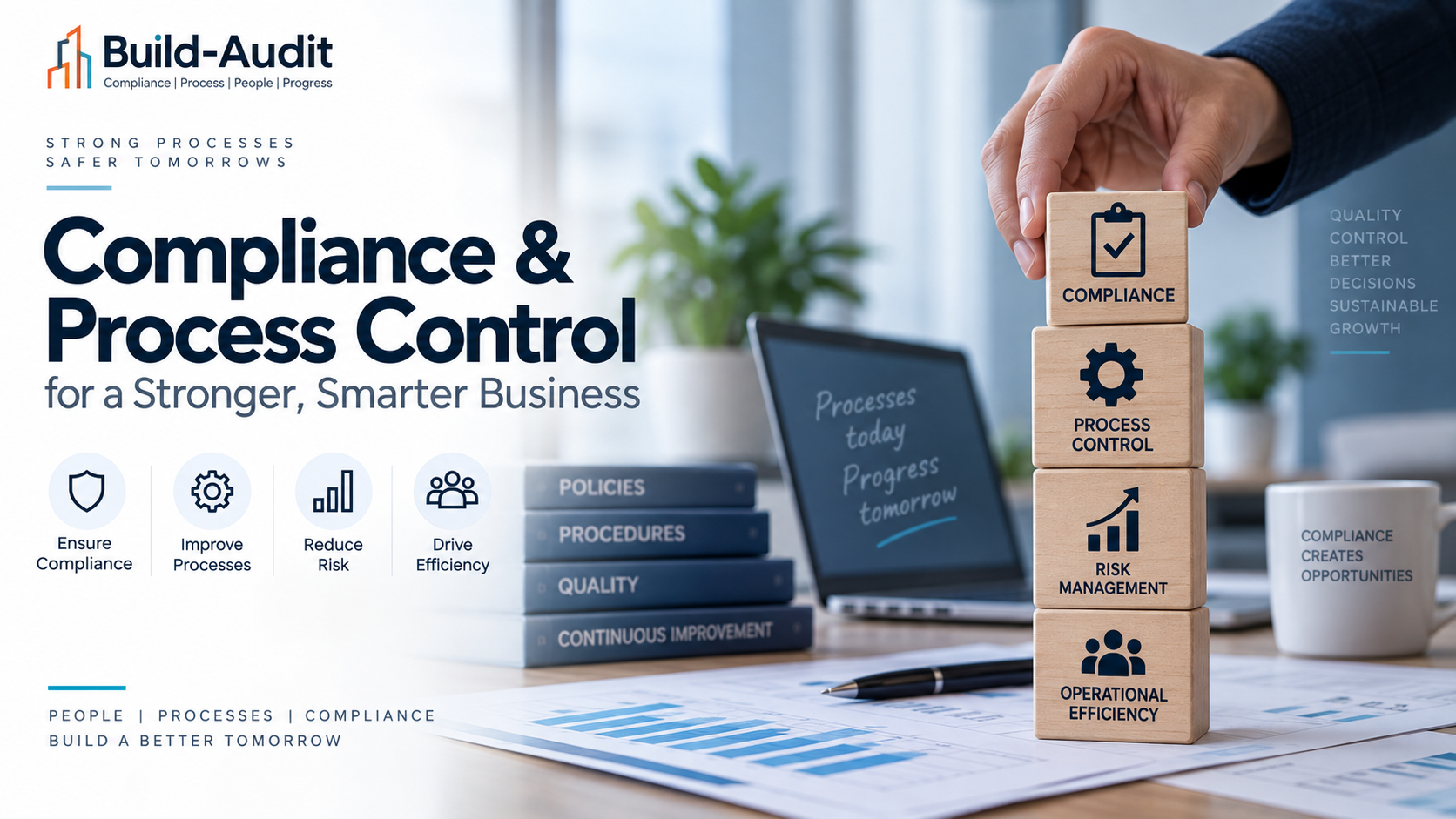 Compliance and process control supporting quality, risk management and operational efficiency